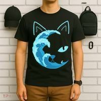 Blue Wave Of Cat Ladies For Kamala T-Shirt thumb 6
