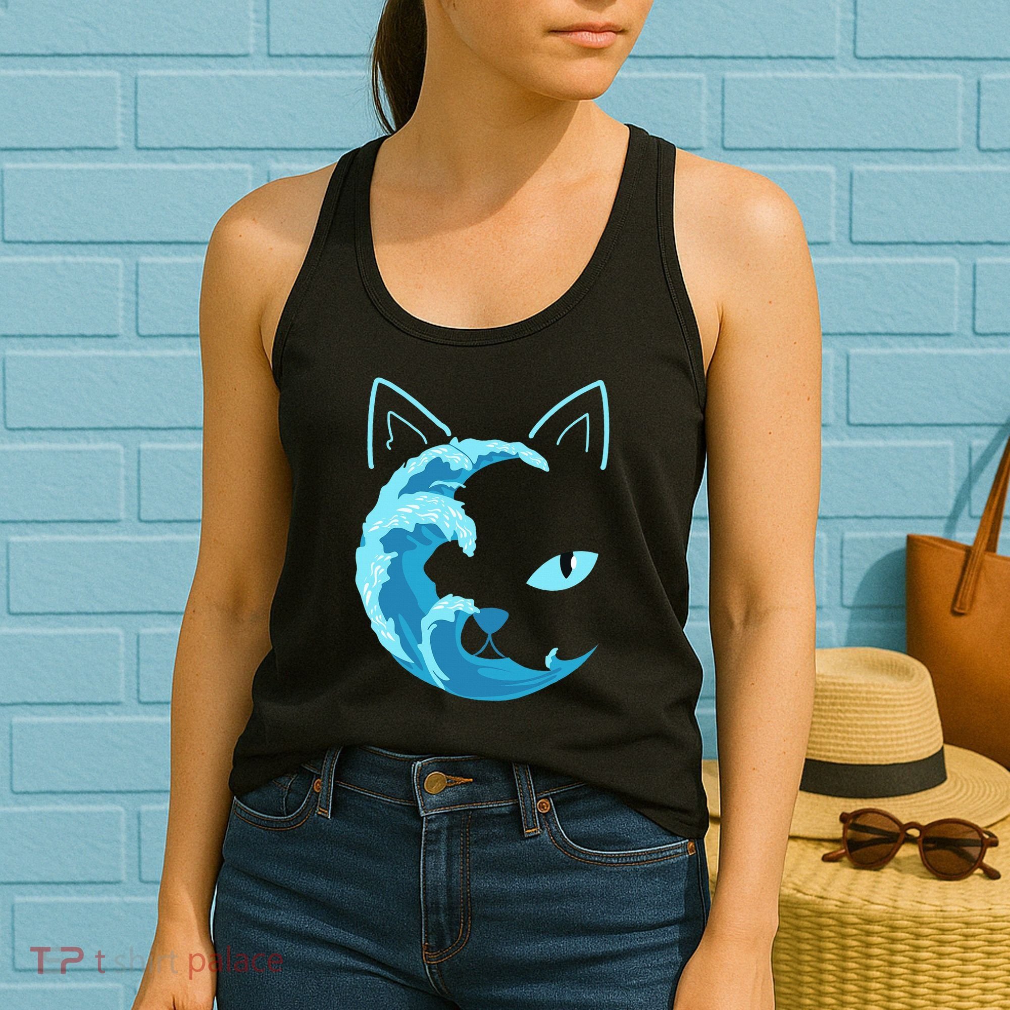 Blue Wave Of Cat Ladies For Kamala Women's Tank Top