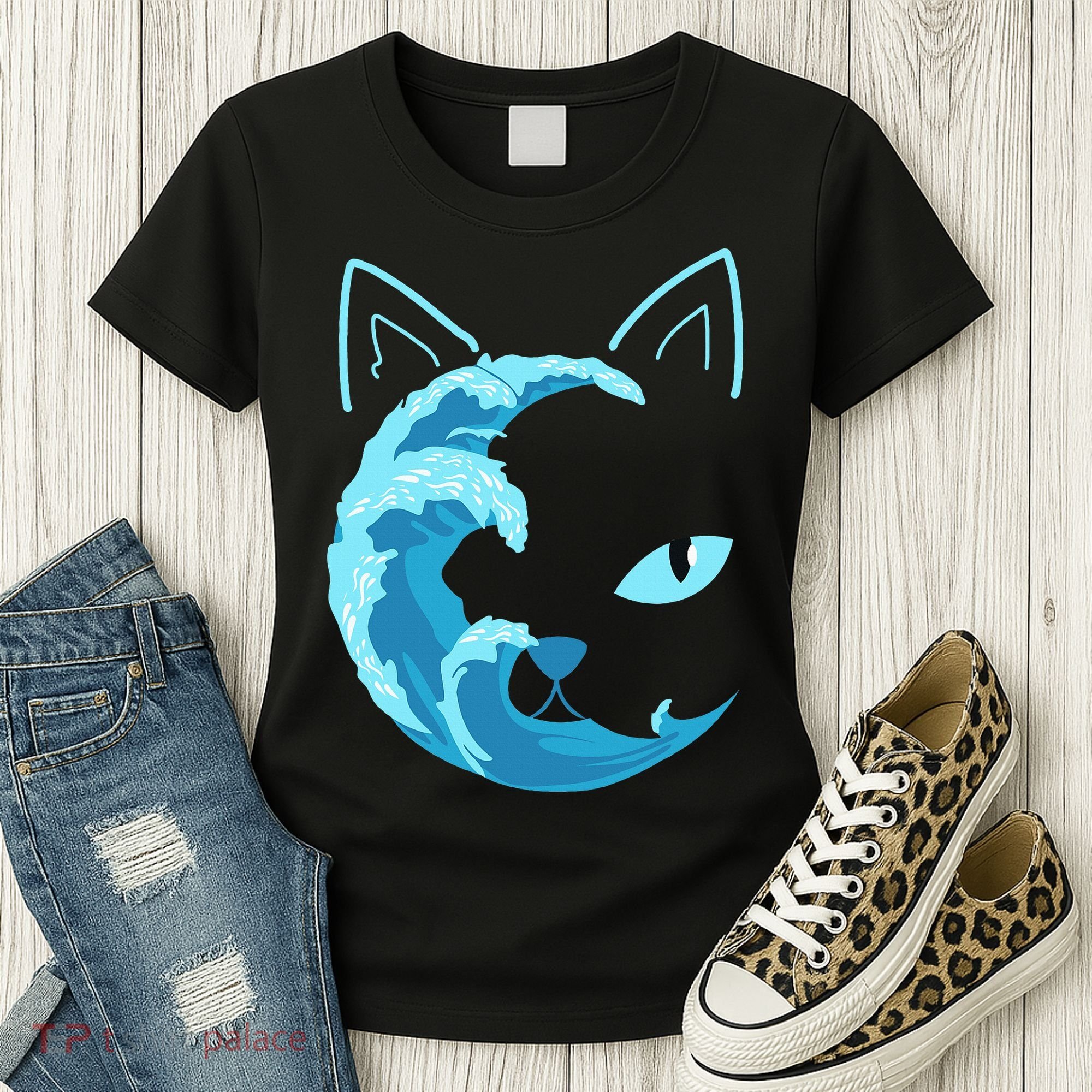 Blue Wave Of Cat Ladies For Kamala Women's T-Shirt
