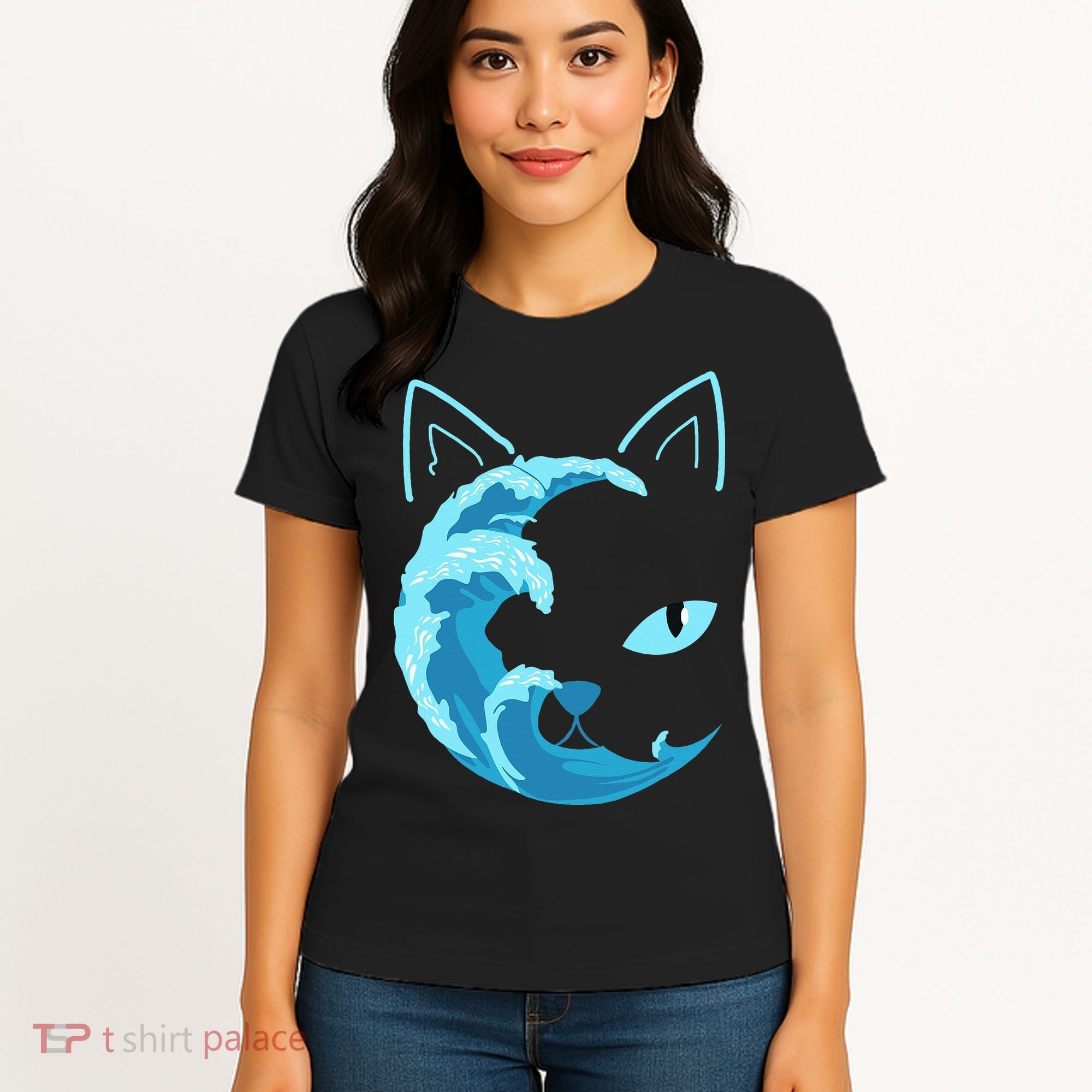 Blue Wave Of Cat Ladies For Kamala Women's T-Shirt