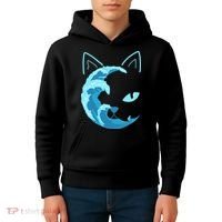 Blue Wave Of Cat Ladies For Kamala Kids Hoodie thumb 4