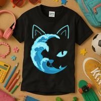 Blue Wave Of Cat Ladies For Kamala Kids T-Shirt thumb 3