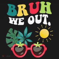 Bruh We Out Teachers Student Summer Happy Last Day Of Kids Sweatshirt thumb 2