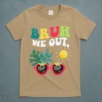 Bruh We Out Teachers Student Summer Happy Last Day Of T-Shirt thumb 5
