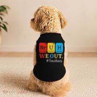 Bruh We Out Teachers Periodic Table Elements Doggie Tank thumb 2