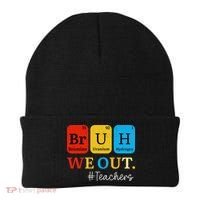 Bruh We Out Teachers Periodic Table Elements Beanie thumb 0