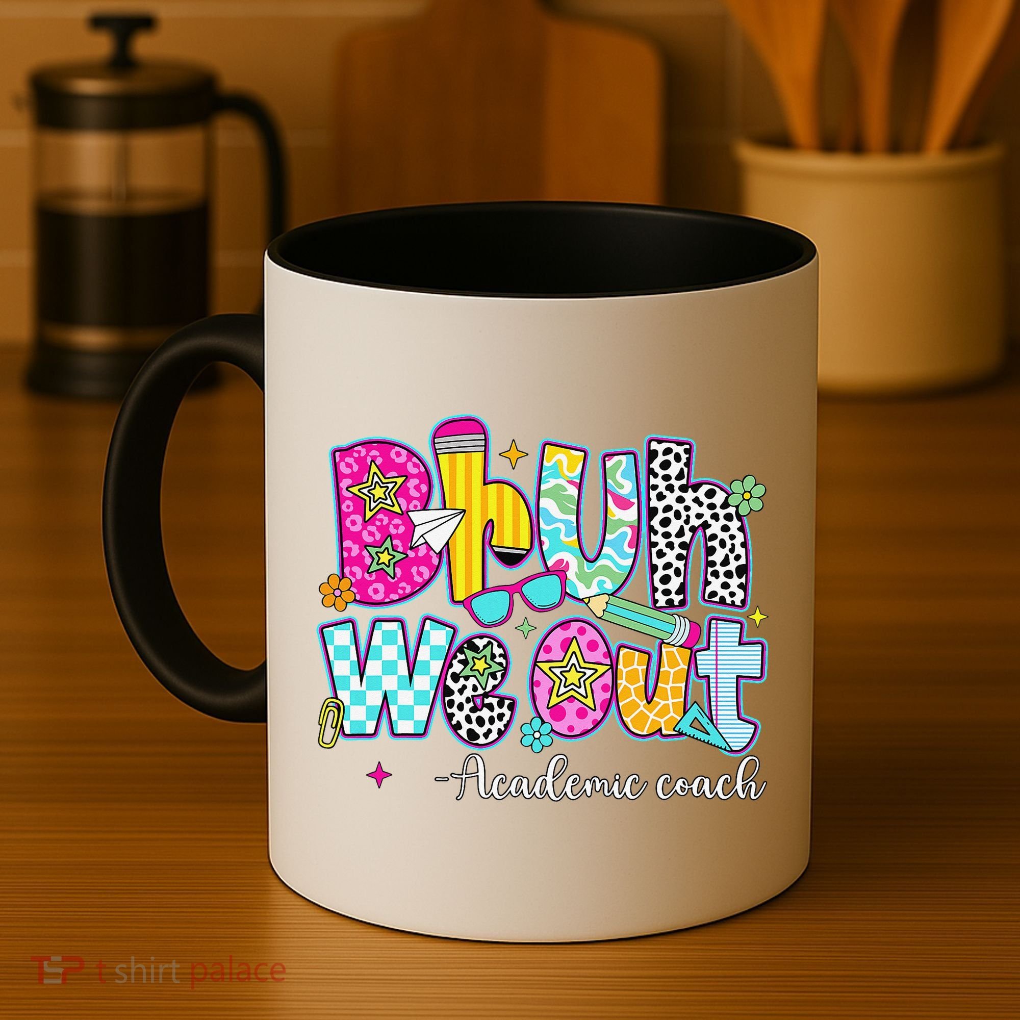 Bruh We Out Academic Coach Last Day Of First Grade Teachers Coffee Mug