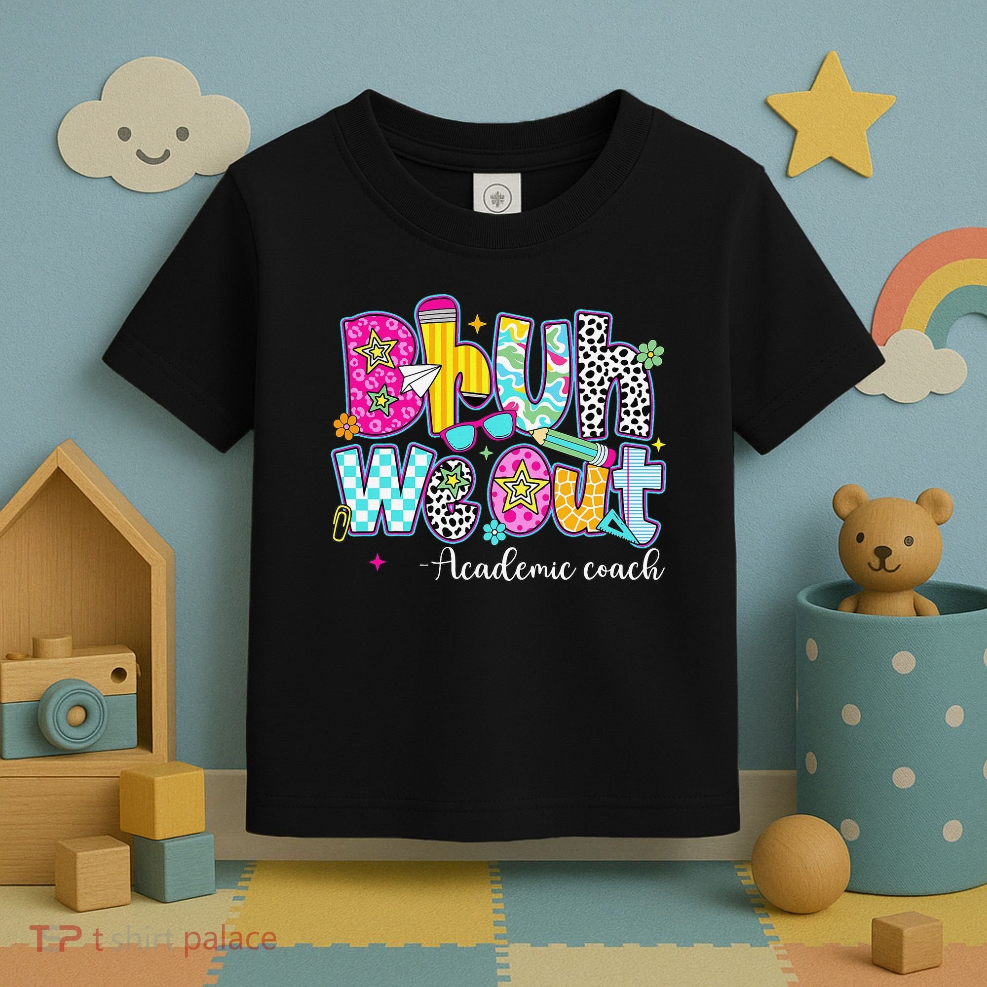Bruh We Out Academic Coach Last Day Of First Grade Teachers Toddler T-Shirt
