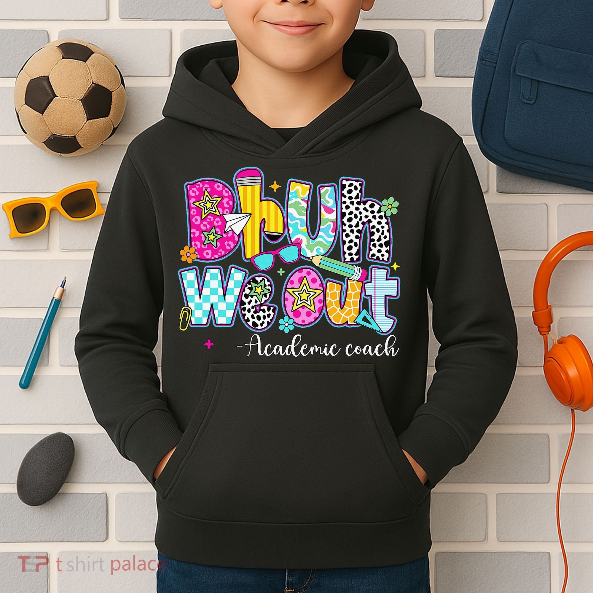 Bruh We Out Academic Coach Last Day Of First Grade Teachers Kids Hoodie