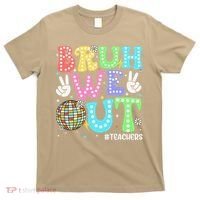 Bruh We Out Teachers Retro Disco Happy Last Day Of School T-Shirt thumb 0