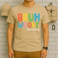 Bruh We Out Teachers Funny End Of School Year Teacher T-Shirt thumb 6