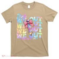 Bruh We Out Tie Dye Happy Last Day Of School Coquette Bow T-Shirt thumb 0