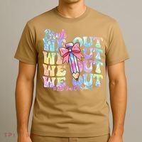 Bruh We Out Tie Dye Happy Last Day Of School Coquette Bow T-Shirt thumb 3