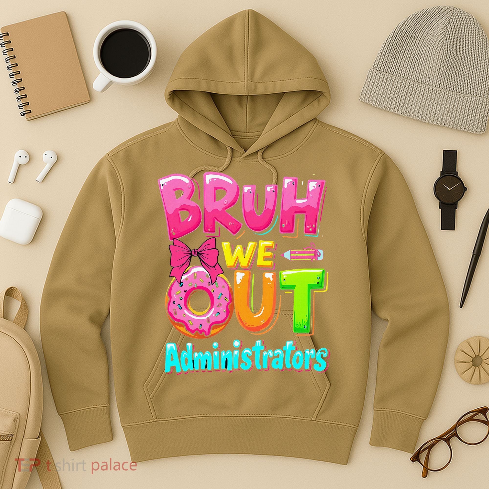 Bruh We Out Administrator Teachers School Paraprofessional Hoodie