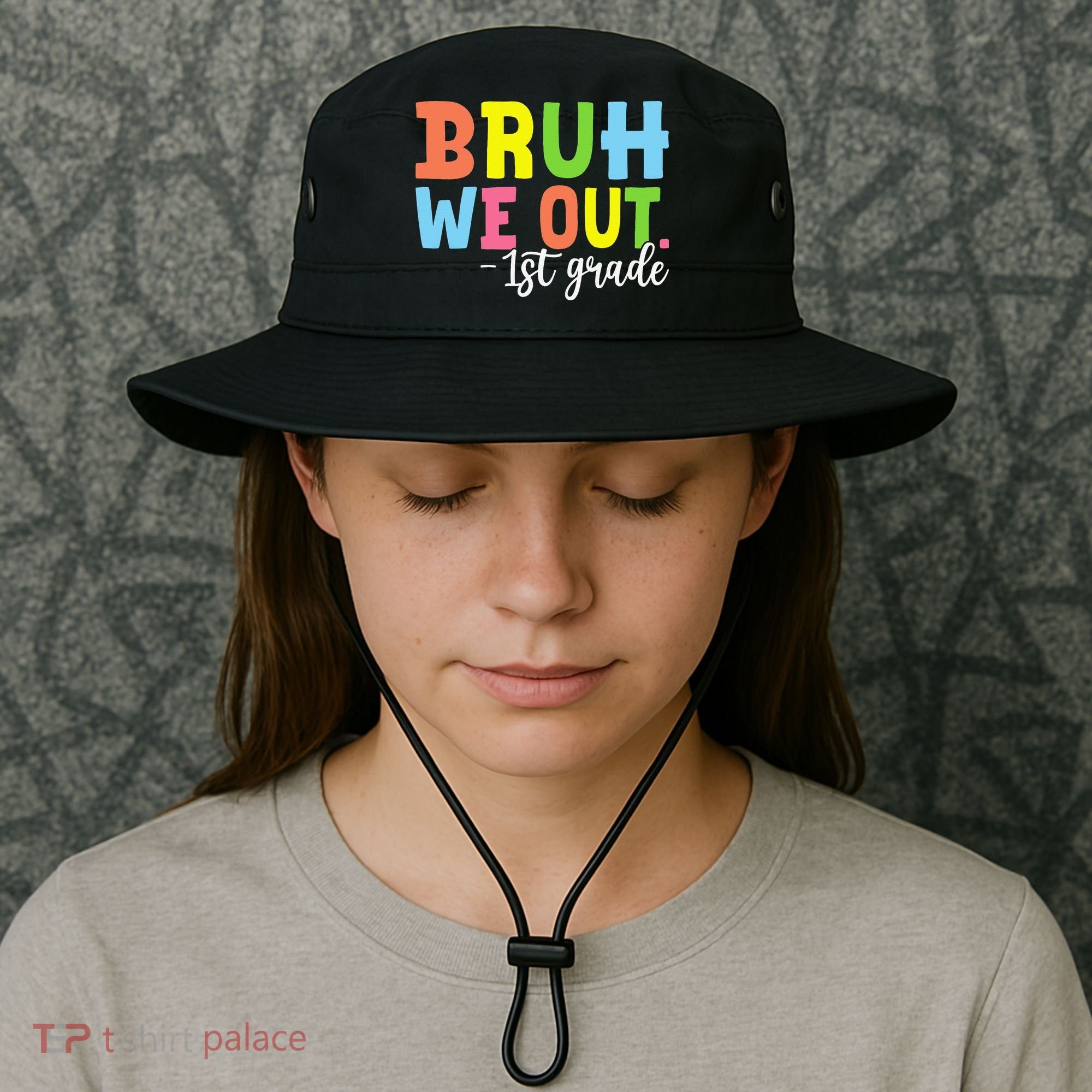 Bruh We Out 1st Grade Teacher Last Day Of School Student Bucket Hat