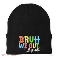 Bruh We Out 1st Grade Teacher Last Day Of School Student Beanie thumb 0