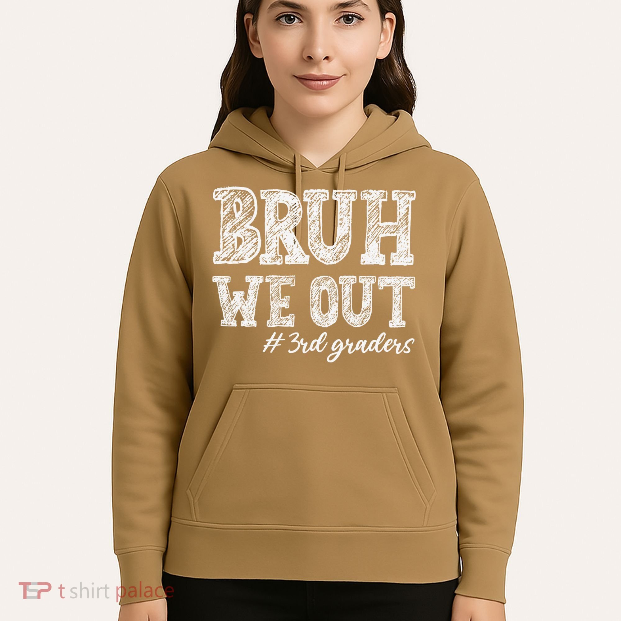Bruh We Out 3rd Graders Graduation 3rd Grade Teachers Hoodie