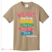 Bruh We Out Teachers Admit It Youll Low Key Miss Me Bruh Kids T-Shirt thumb 0
