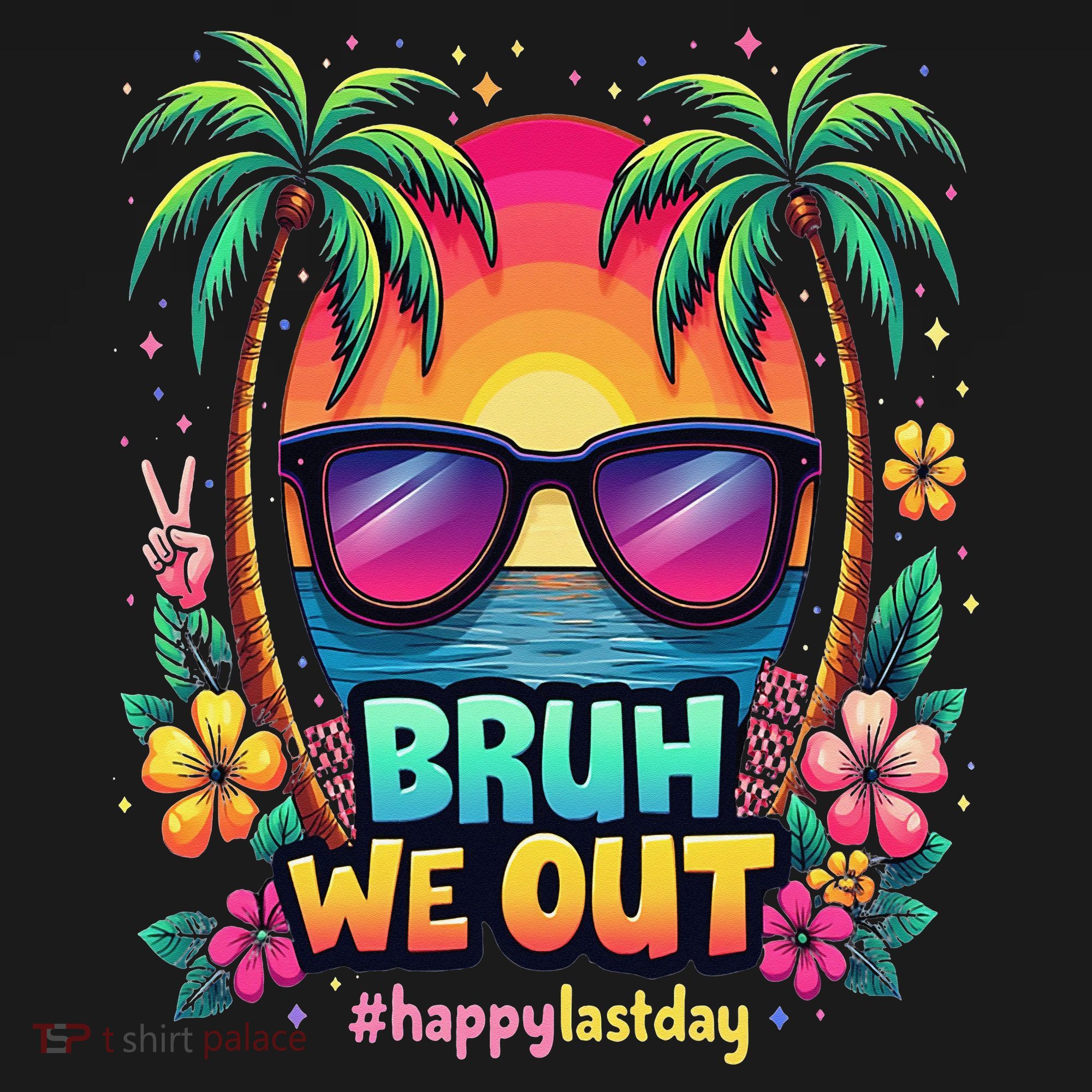 Bruh We Out Teachers Happy Last Day Of School Groovy Women's Hoodie