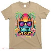 Bruh We Out Teachers Happy Last Day Of School Groovy T-Shirt thumb 0