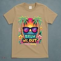Bruh We Out Teachers Happy Last Day Of School Groovy T-Shirt thumb 5