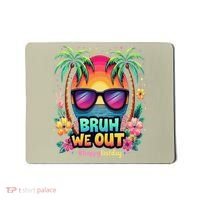 Bruh We Out Teachers Happy Last Day Of School Groovy Mousepad thumb 0