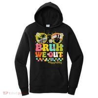 Bruh We Out Teachers Happy Last Day Of School Retro Groovy Women's Hoodie thumb 0