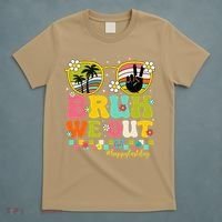 Bruh We Out Teachers Happy Last Day Of School Retro Groovy T-Shirt thumb 5