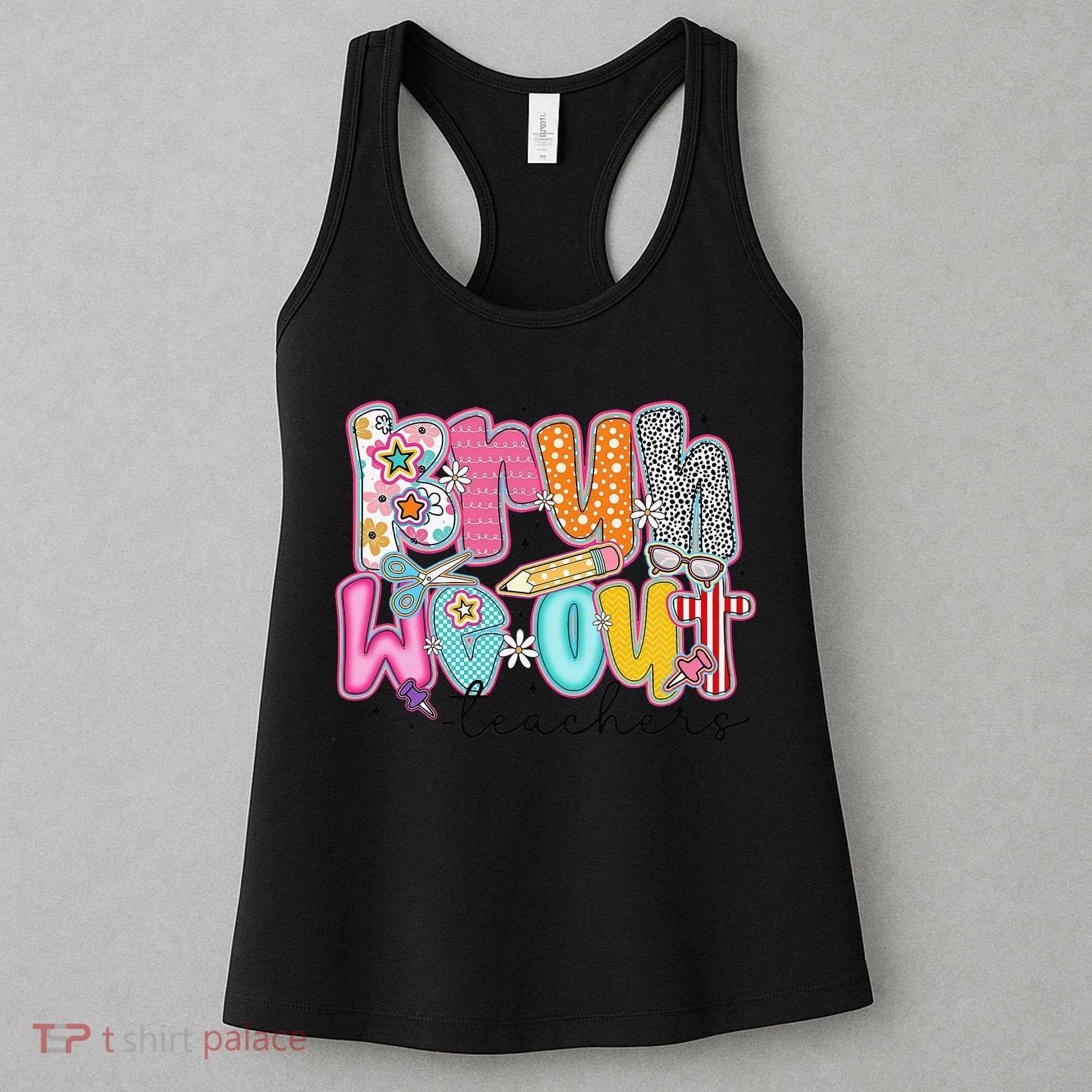 Bruh We Out Teacher Summer Last Dat Of School Teacher Women's Tank Top