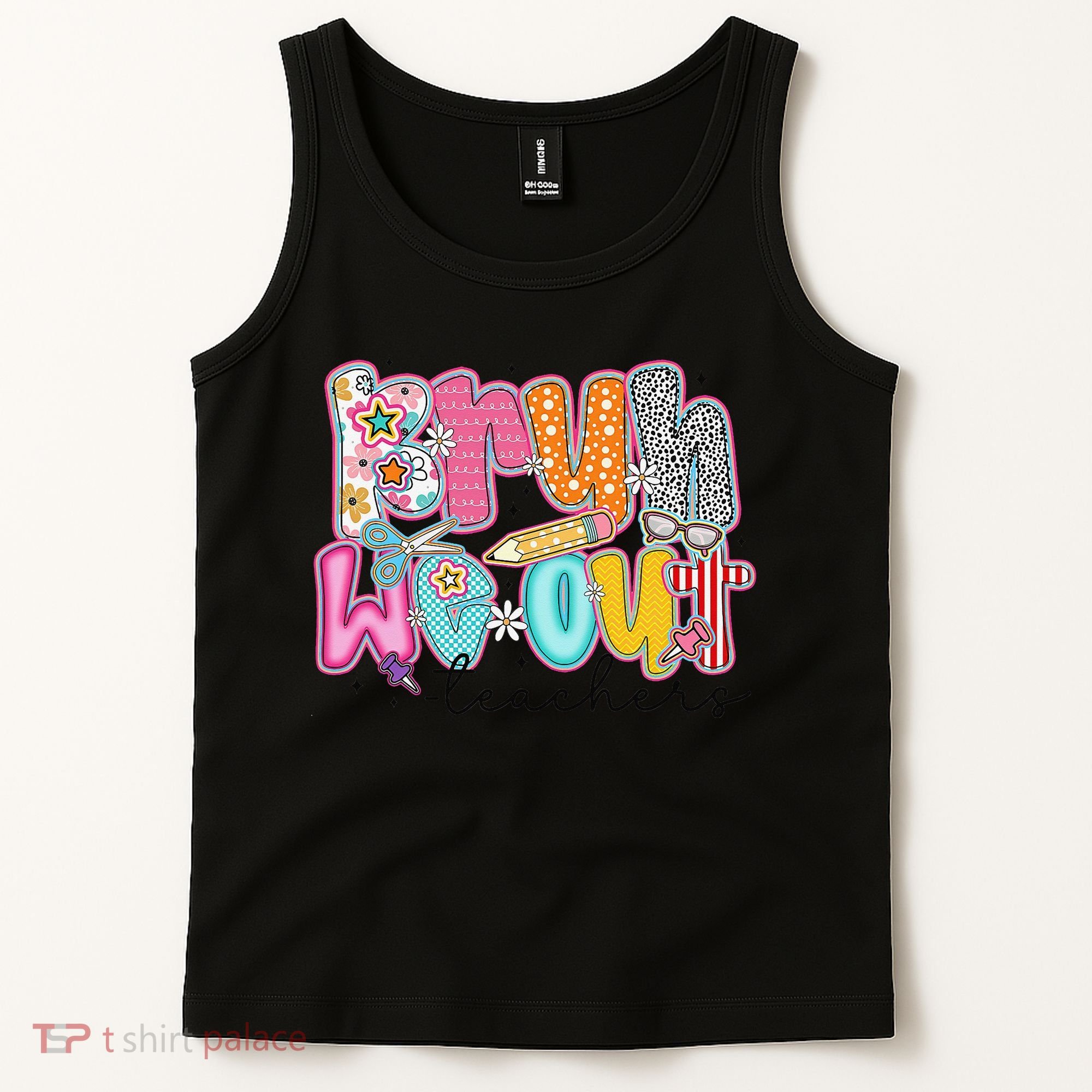 Bruh We Out Teacher Summer Last Dat Of School Teacher Tank Top