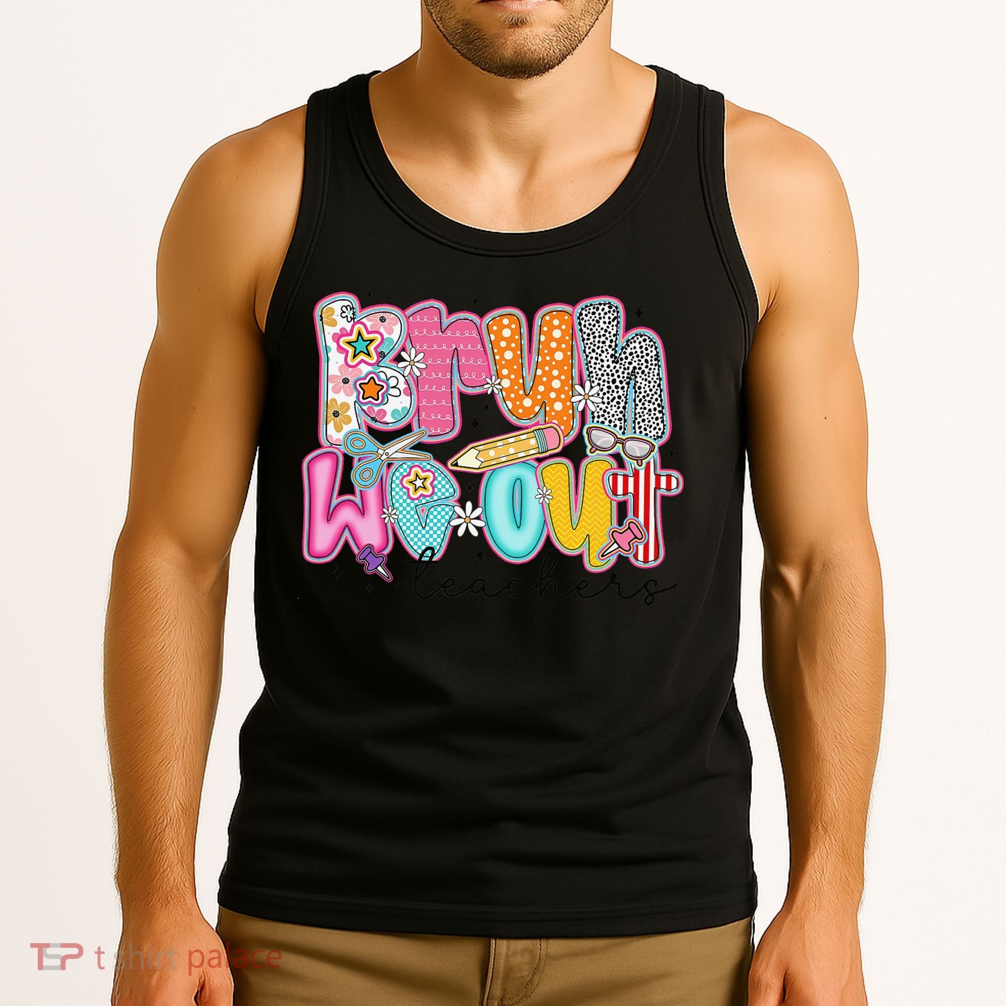 Bruh We Out Teacher Summer Last Dat Of School Teacher Tank Top