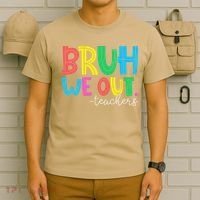 Bruh We Out Teachers Student Happy Last Day Of School Summer T-Shirt thumb 6