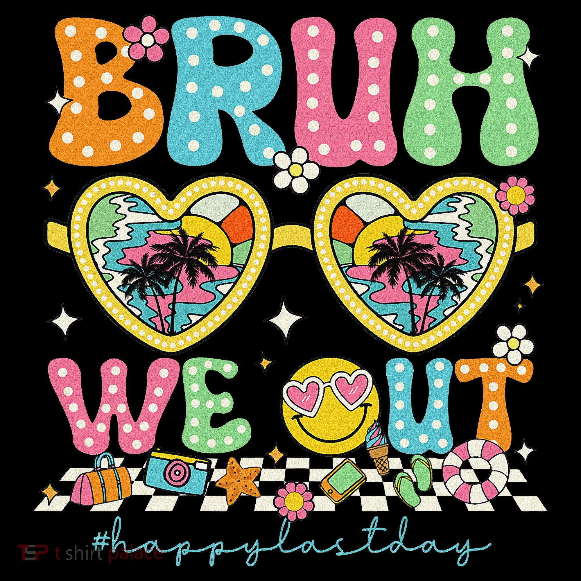 Bruh We Out Teachers Happy Last Day Graduation Sunglasses Coffee Mug