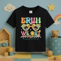 Bruh We Out Teachers Happy Last Day Graduation Sunglasses Toddler T-Shirt thumb 3