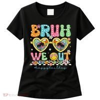 Bruh We Out Teachers Happy Last Day Graduation Sunglasses Women's T-Shirt thumb 0