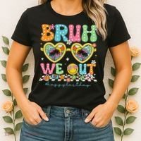Bruh We Out Teachers Happy Last Day Graduation Sunglasses Women's T-Shirt thumb 2