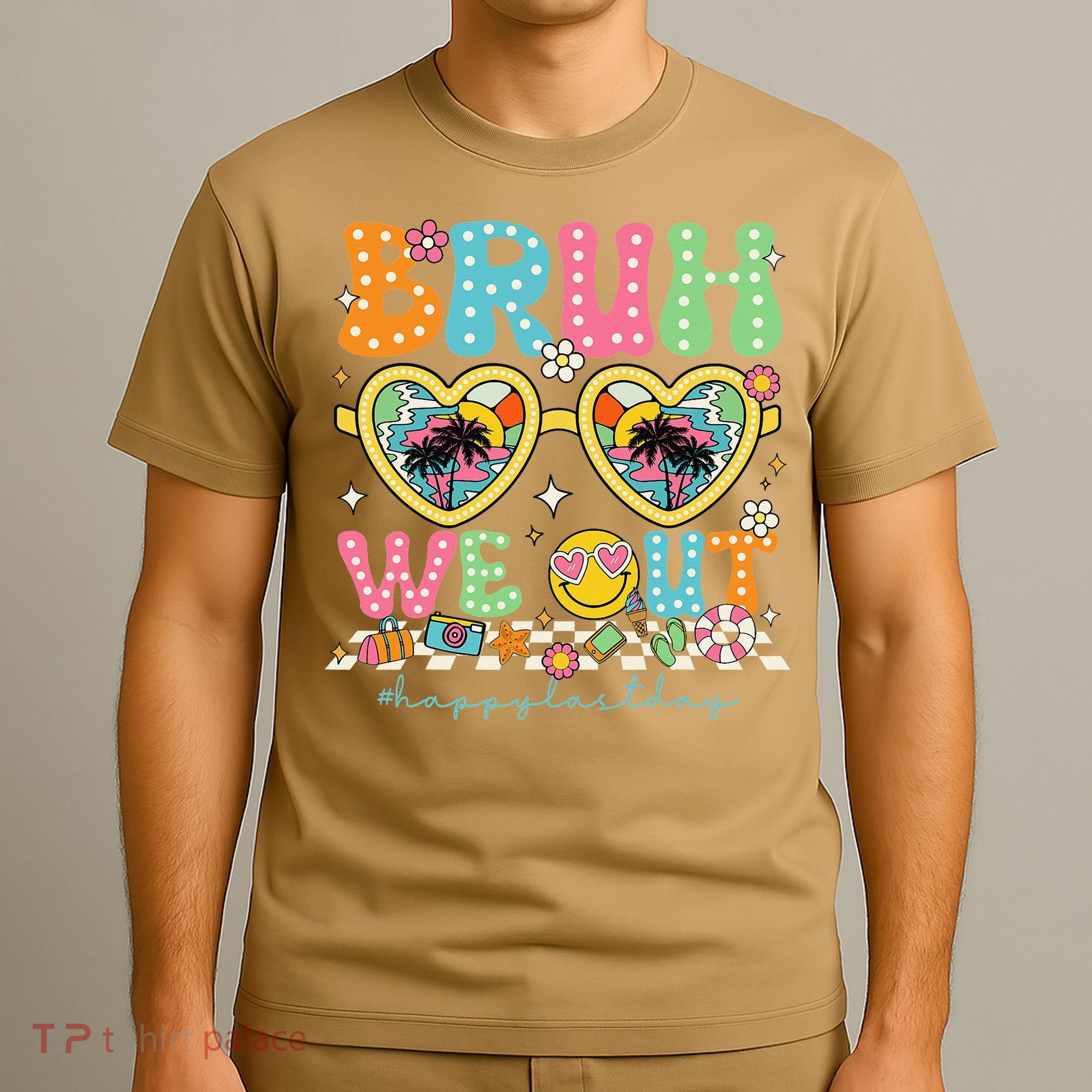 Bruh We Out Teachers Happy Last Day Graduation Sunglasses T-Shirt
