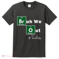 Bruh We Out Teachers Chemistry Periodic Table Element Summer T-Shirt thumb 0