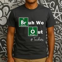 Bruh We Out Teachers Chemistry Periodic Table Element Summer T-Shirt thumb 3