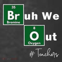 Bruh We Out Teachers Chemistry Periodic Table Element Summer Women's Hoodie thumb 2