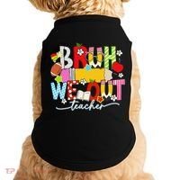 Bruh We Out Teacher Summer Last Dat Of School Doggie Tank thumb 0
