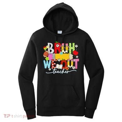 Bruh We Out Teacher Summer Last Dat Of School Women's Hoodie