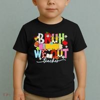 Bruh We Out Teacher Summer Last Dat Of School Toddler T-Shirt thumb 2