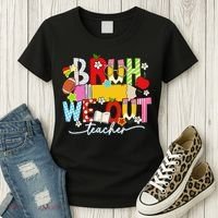 Bruh We Out Teacher Summer Last Dat Of School Women's T-Shirt thumb 3