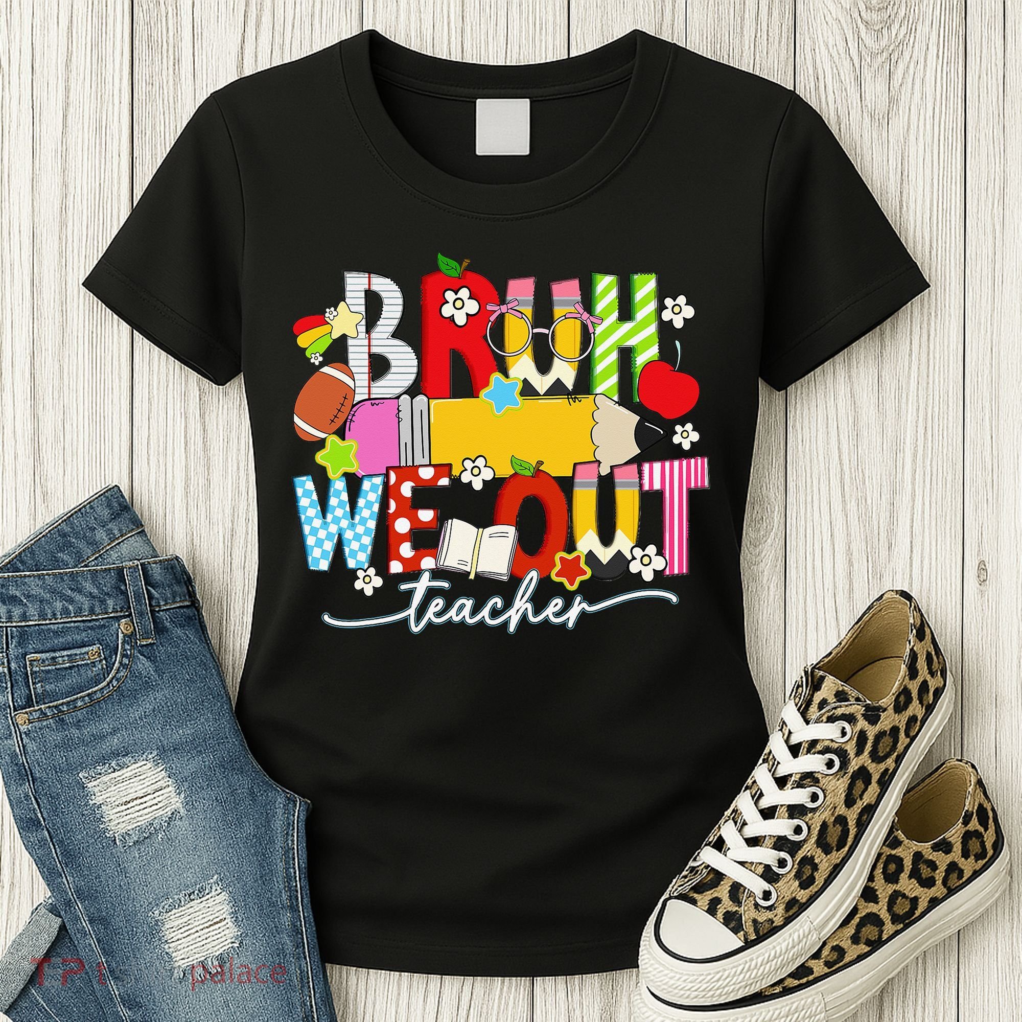 Bruh We Out Teacher Summer Last Dat Of School Women's T-Shirt
