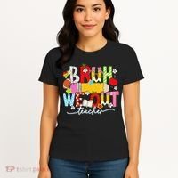 Bruh We Out Teacher Summer Last Dat Of School Women's T-Shirt thumb 4