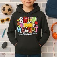 Bruh We Out Teacher Summer Last Dat Of School Kids Hoodie thumb 2