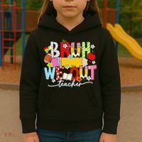 Bruh We Out Teacher Summer Last Dat Of School Kids Hoodie thumb 3