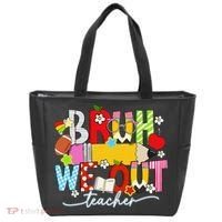 Bruh We Out Teacher Summer Last Dat Of School Tote Bag thumb 0
