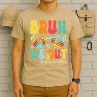 Bruh We Out Happy Last Day Of School Teacher Girl Summer T-Shirt thumb 6